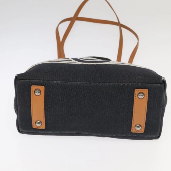 CHANEL Tote Bag Denim Navy CC Auth PP037 - Picture 7 of 15